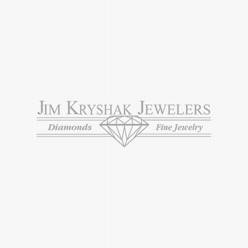 14K White Gold Diamond Cluster Earrings